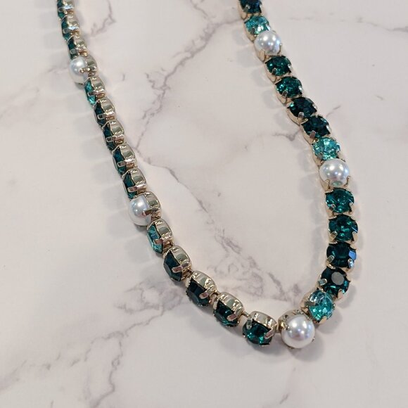 J.Crew Factory Crystal and Pearl Statement Necklace - Picture 7 of 7